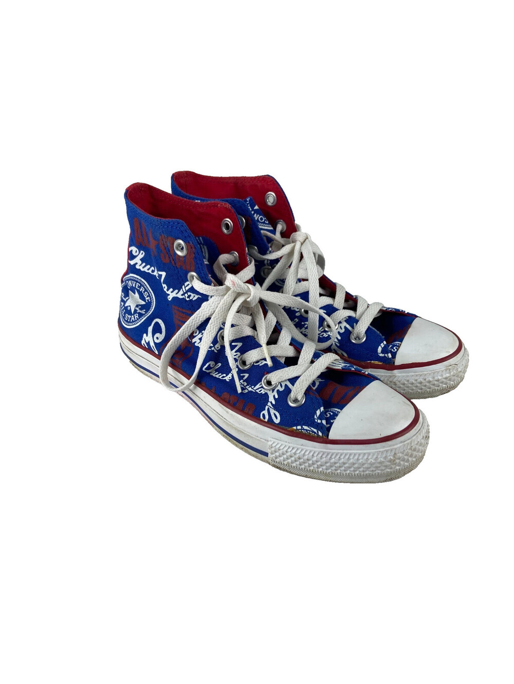 Converse Chuck Taylor Unisex Sneaker M 5 W 7 Red White Blue All Star Signature